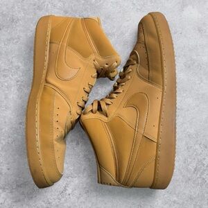 Nike Court Vision Mid Sneakers Gum Light Brown Twine Colorway